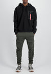 ALPHA INDUSTRIES TAPED POCKET HOODIE