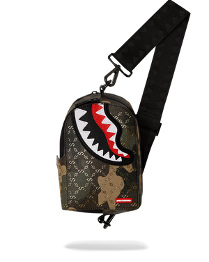 SPRAYGROUND $ PATTERN OVER CAMO SLING PACKPACK