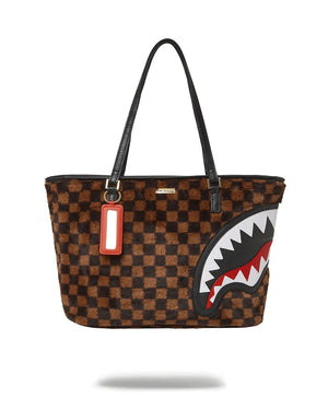 SPRAYGROUND FUR SHARKS IN PARIS TOTE BAG