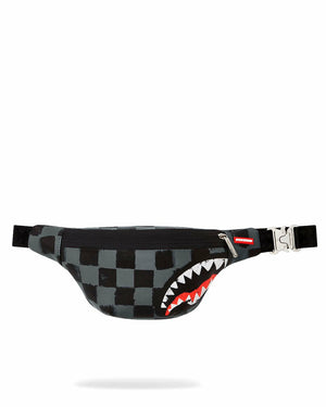 SPRAYGROUND SHARKS IN PARIS GRAY PAINT CROSSBODY