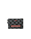 SPRAYGROUND SHARKS IN PARIS GRAY PAINT POUCHETTE