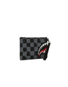 SPRAYGROUND SHARKS IN PARIS GRAY PAINT POUCHETTE