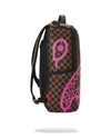 SPRAYGROUND BACKPACK PINK DRIP BROWN CHECK DLX BACKPACK BROWN