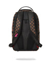 SPRAYGROUND BACKPACK PINK DRIP BROWN CHECK DLX BACKPACK BROWN