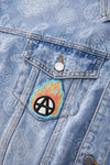 FLOWER BLUE DENIM JACKET ACUPUNCTURE1993